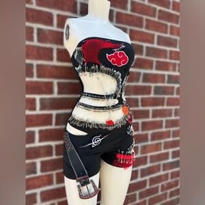 Heavy metal AKATSUKI romper